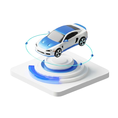 Automotive industry icon representing vehicle manufacturing and engineering services.