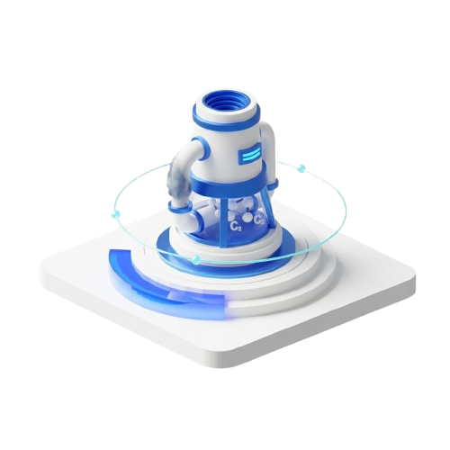 Industrial icon representing advanced manufacturing, automation, and high-performance industrial solutions.