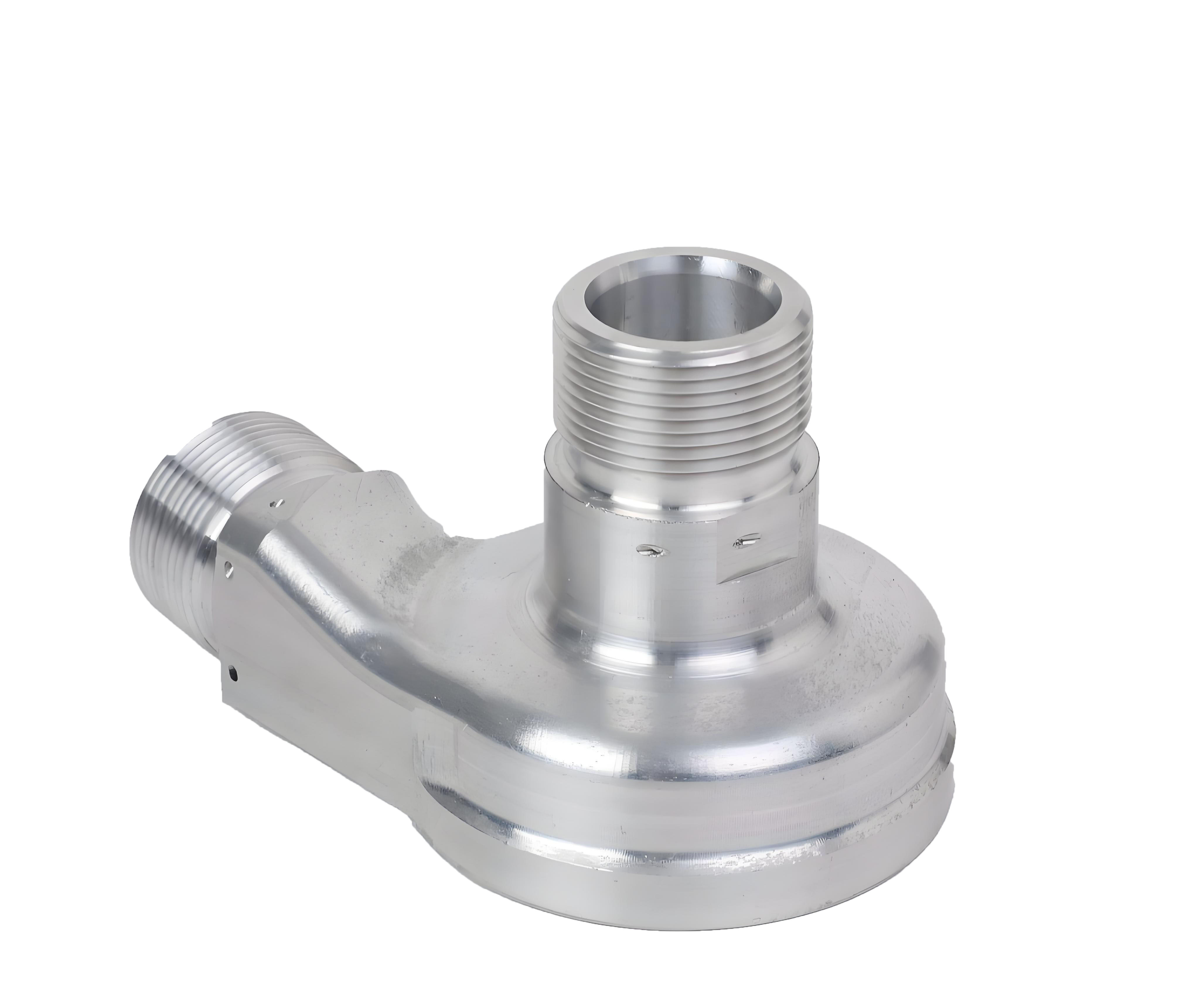 Custom CNC machined aluminum component produced by 6CProto