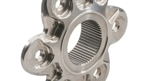 Titanium aerospace structural part CNC machined for aircraft and space applications