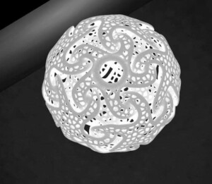 3D printing Light Prototype High-detail SLA resin 3D printed lightweight prototype with complex geometry