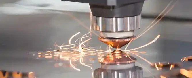 Laser cutting sheet metal part in fabrication shop