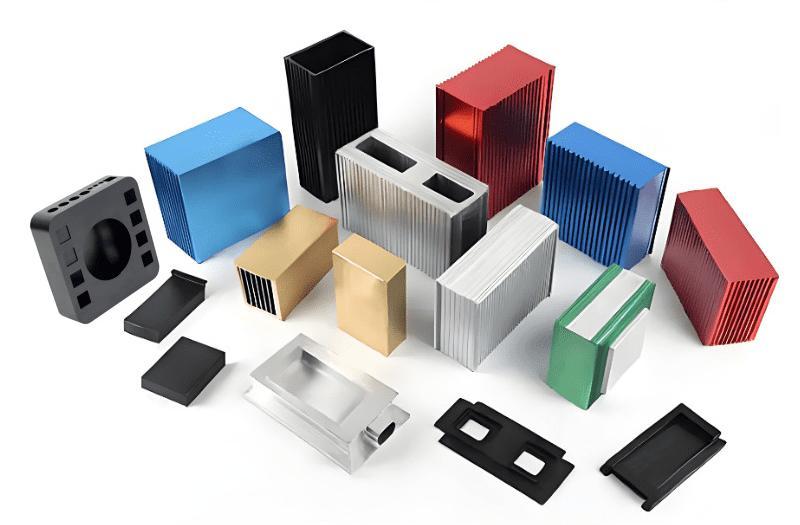 Aluminum alloy extruded parts with colored anodized finishes for enhanced durability and visual appeal