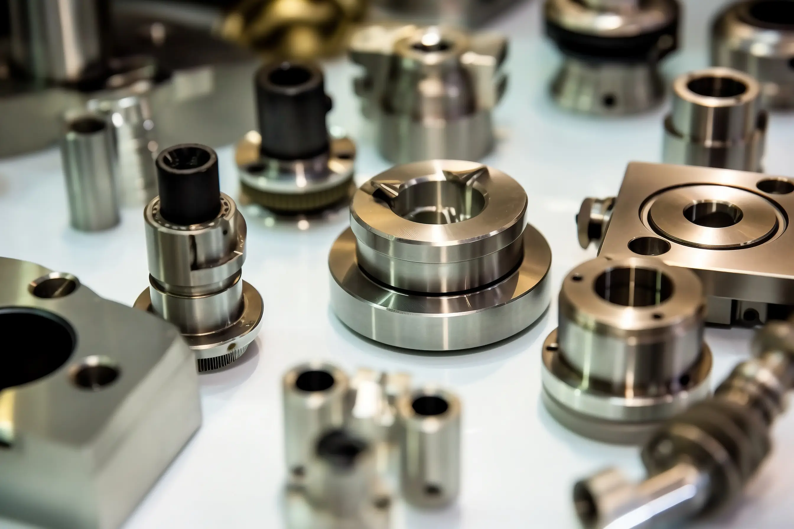 CNC precision machined parts with as-machined finish, providing tight tolerances and high dimensional accuracy