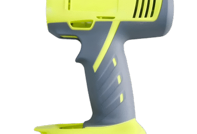 Hand shank component produced through precision overmolding — durable, ergonomic plastic and rubber part for industrial and consumer products.