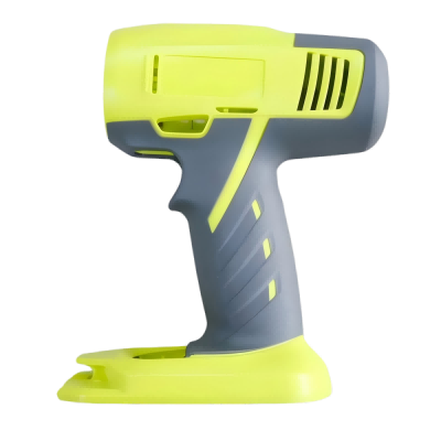 Hand shank component produced through precision overmolding — durable, ergonomic plastic and rubber part for industrial and consumer products.