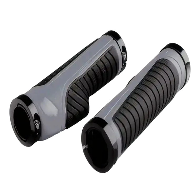 Overmolded black part showing dual-material construction for improved grip and durability.