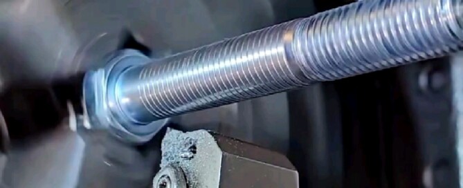 High-precision thread turning process on CNC lathe machines — accurate internal and external thread cutting for custom metal and plastic components.