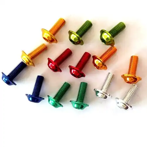 Color anodized aluminum screw examples Color anodized aluminum screws and fasteners