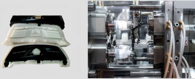 Vacuum casting plastic prototype parts compared with injection molding machine used for mass production