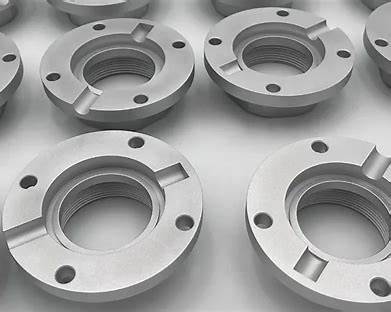 CNC machined aluminium parts after deburring