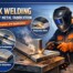 Tack welding process used to temporarily fix sheet metal components before final welding in industrial fabrication