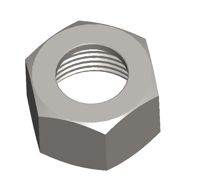 3D model of an internally threaded pipe fitting